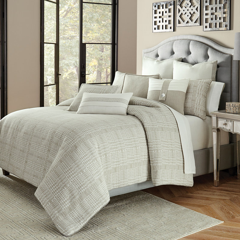 Julianna 10 Piece King Comforter Set, King Comforter + 5 Shams + 4 Throw Pillows