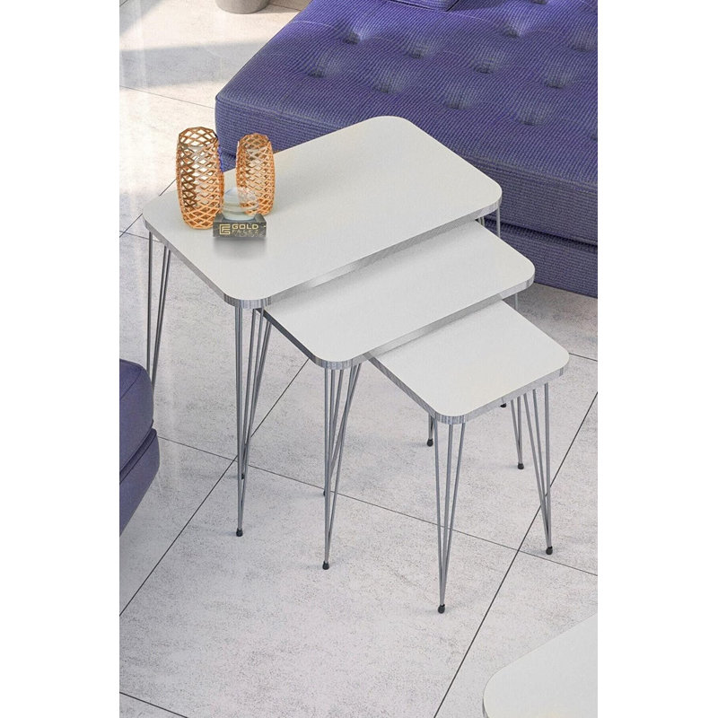 Burkley 35cm Console Table, White