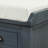Fluker Rustic Storage Bench with 3 Drawers and 3 Rattan Baskets, Shoe Bench for Living Room, Entryway-1280387712
