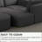 104.32*70.86 Modular Sectional Sofa Sleeper Couch, Sectional Sofa With Chaise And Ottoman, Convertible U Shaped Modular Sofa Set. Compressed Sponge (Combo A+B+C+D)-1267522273