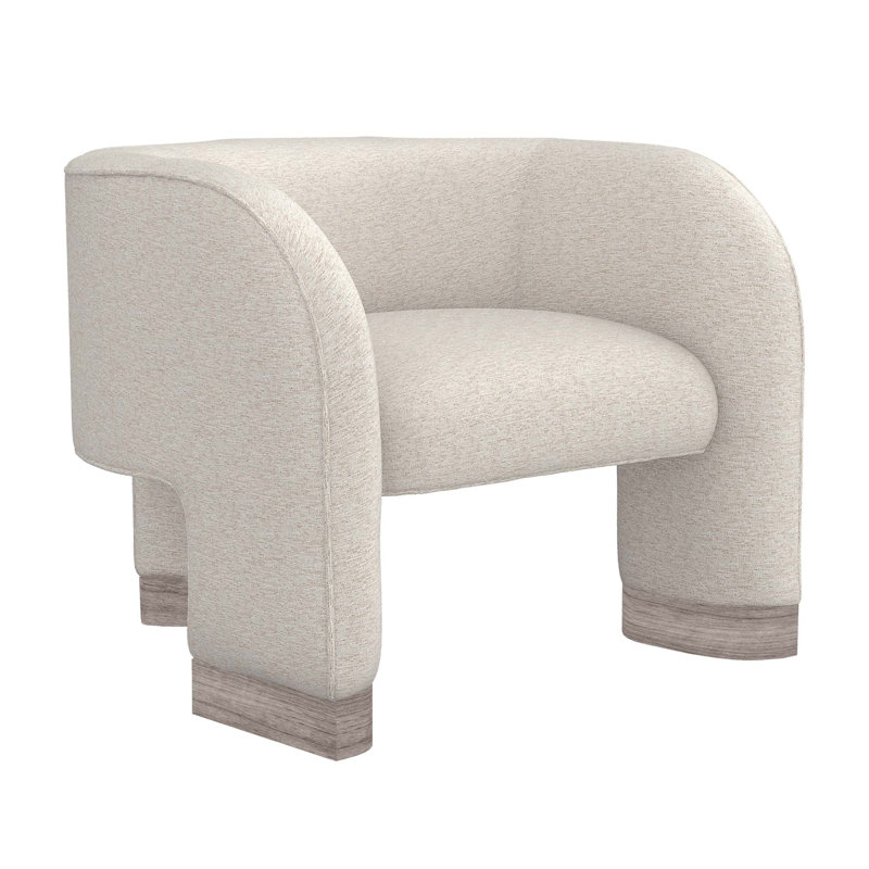 Fauteuil Trilogy, Chenille flottante, Gris clair