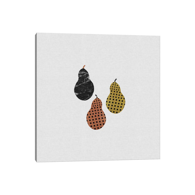 Scandi Pears 1 Piece Wrapped Canvas Wall Art, 66.04 cm H x 66.04 cm W x 3.175 cm D