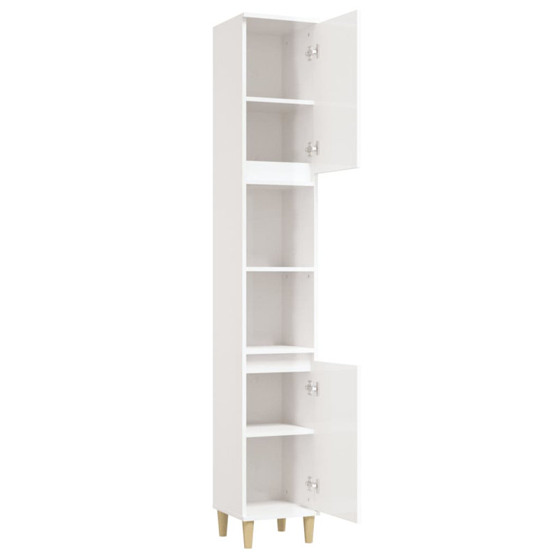 Lamonique Freestanding Bathroom Cabinet, White