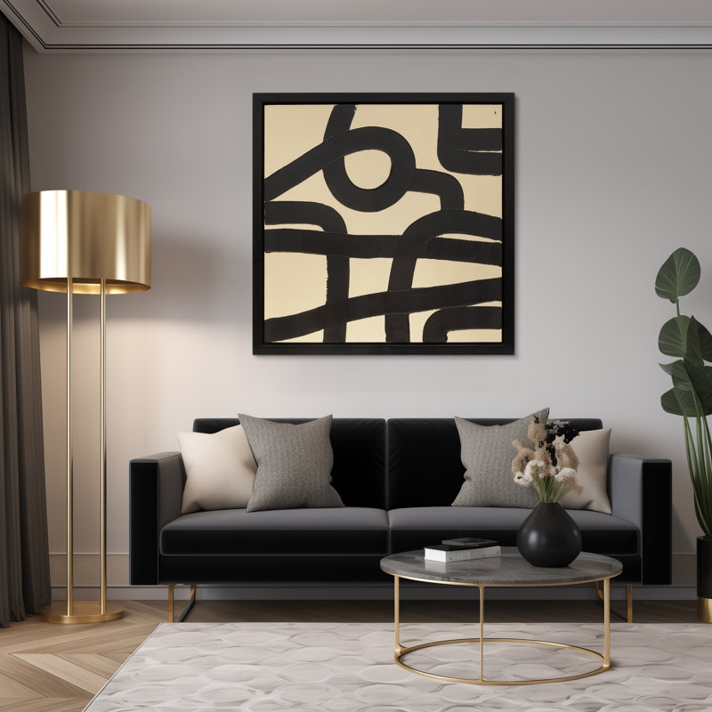 Copperleaf Resin Framed On Canvas Curvy-Cross Roads Painting