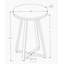 Table d'appoint, côté, rond, bout, table de chevet, lampe, stratifié gris, métal noir, contemporain, moderne-1290665494