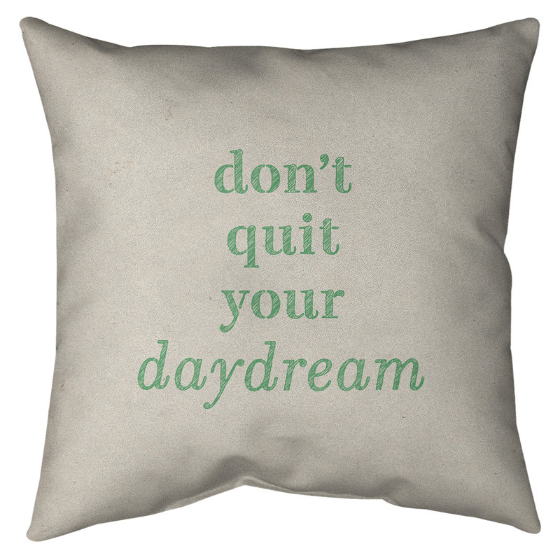Coussin de sol, 28 po x 28 po, Blanc / Vert