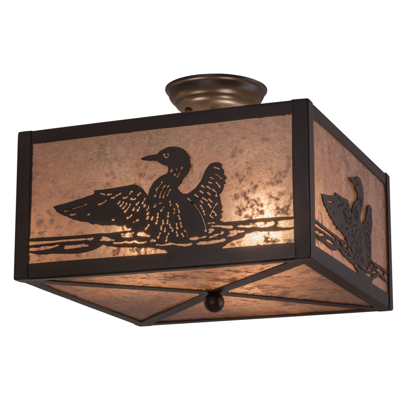 Loon 3 - Light Semi Flush Mount, 11" H x 20" W x 20" D