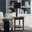 Lighting, 28 po, lampe de table, métal noir, abat-jour noir, contemporain