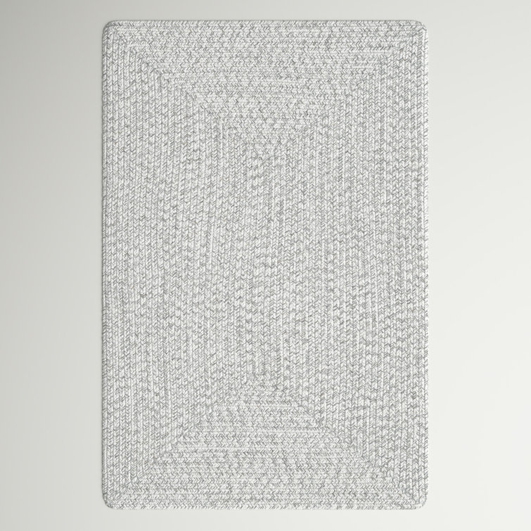 Ebern Designs Luchezar Handmade Braided Ivory Indoor/Outdoor Rug ...