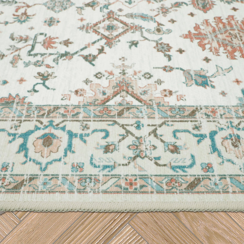 Laura Ashley Aure Machine Washable Imagine Printed Chenille Rugs 1-Piece, Runner 2'2" x 5', Gray