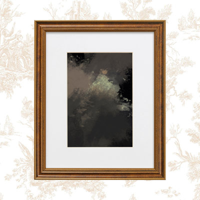 Hilda Wood Beaded Picture Frame with Mat