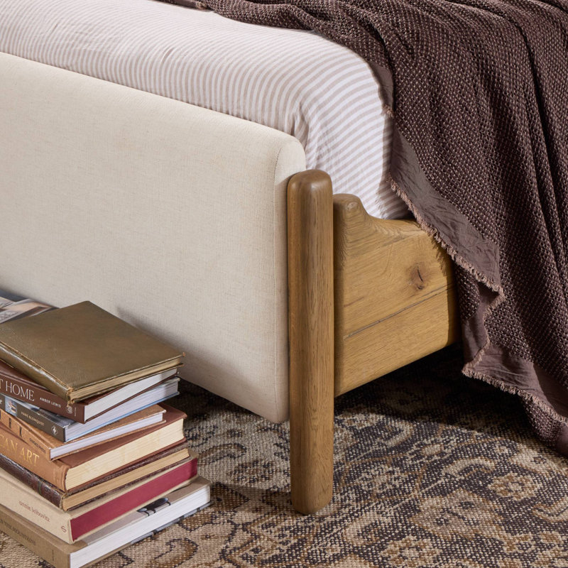Savall Bed-Worn Oak-Queen, King