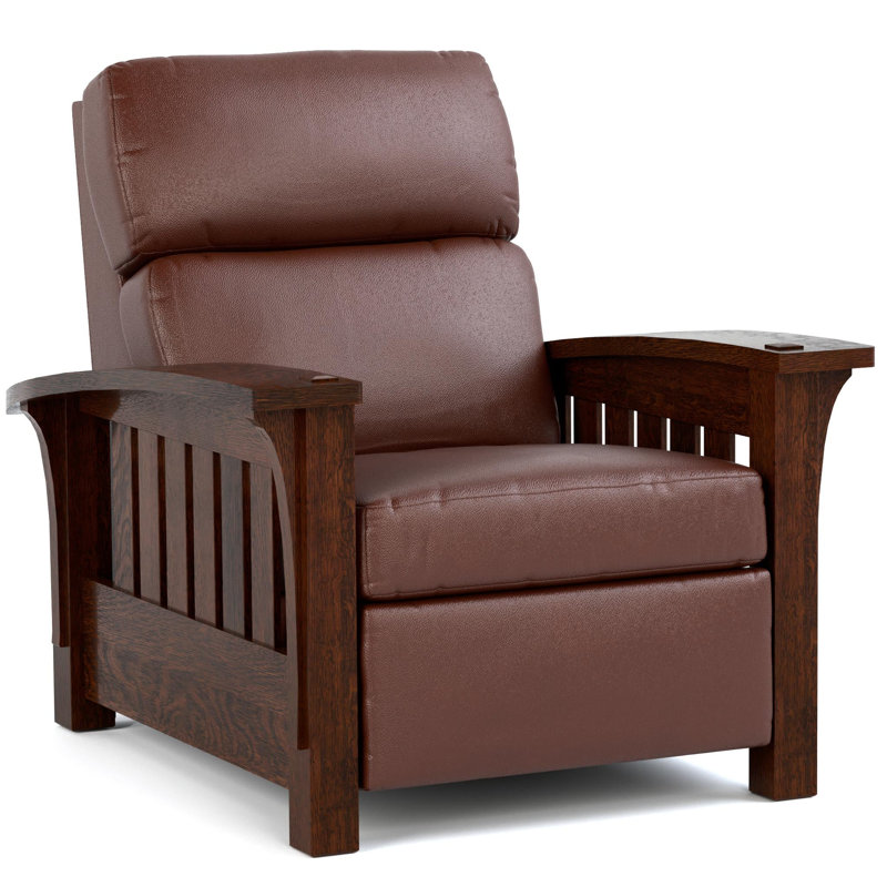 Fauteuil inclinable électrique Bow Arm Morris, Colman Sienna Top Grain Leather, Centenaire