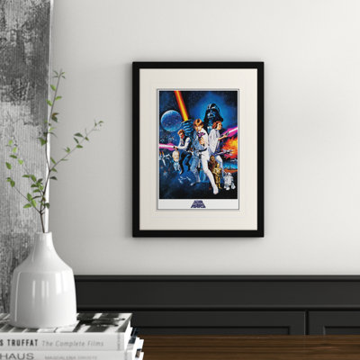 Star Wars A New Hope One Sheet 1 Piece Single Picture Frame Memorabilia on MDF