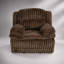 Fauteuil inclinable et oscillant manuel en velours côtelé 1 pièce Living Living