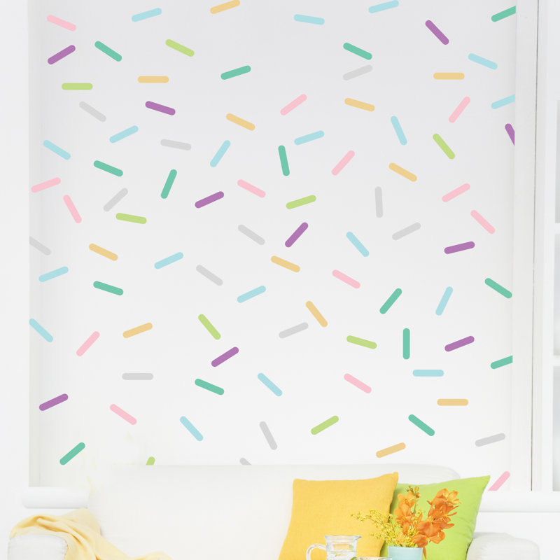 Adhésif décoratif confettis, Pastel