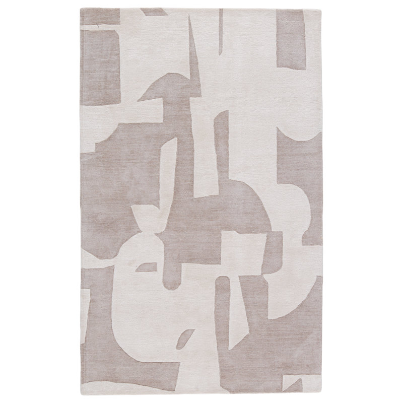 Tapis taupe / crème Kincaid, Rectangle 12 pi x 15 pi