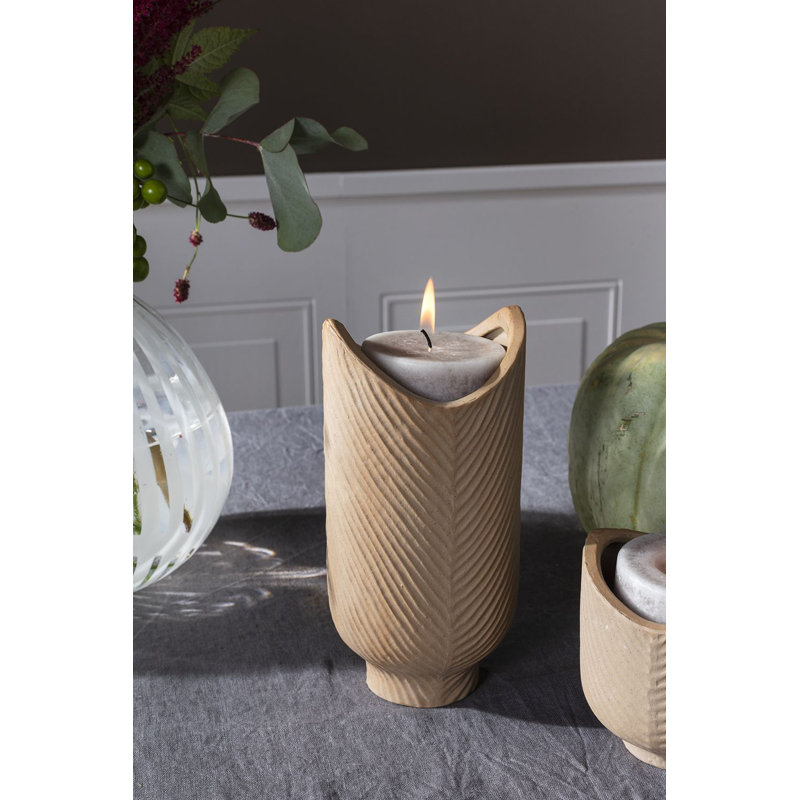 Porte-votive de table en céramique, H 7,75 po x l 3,75 po x P 3,75 po