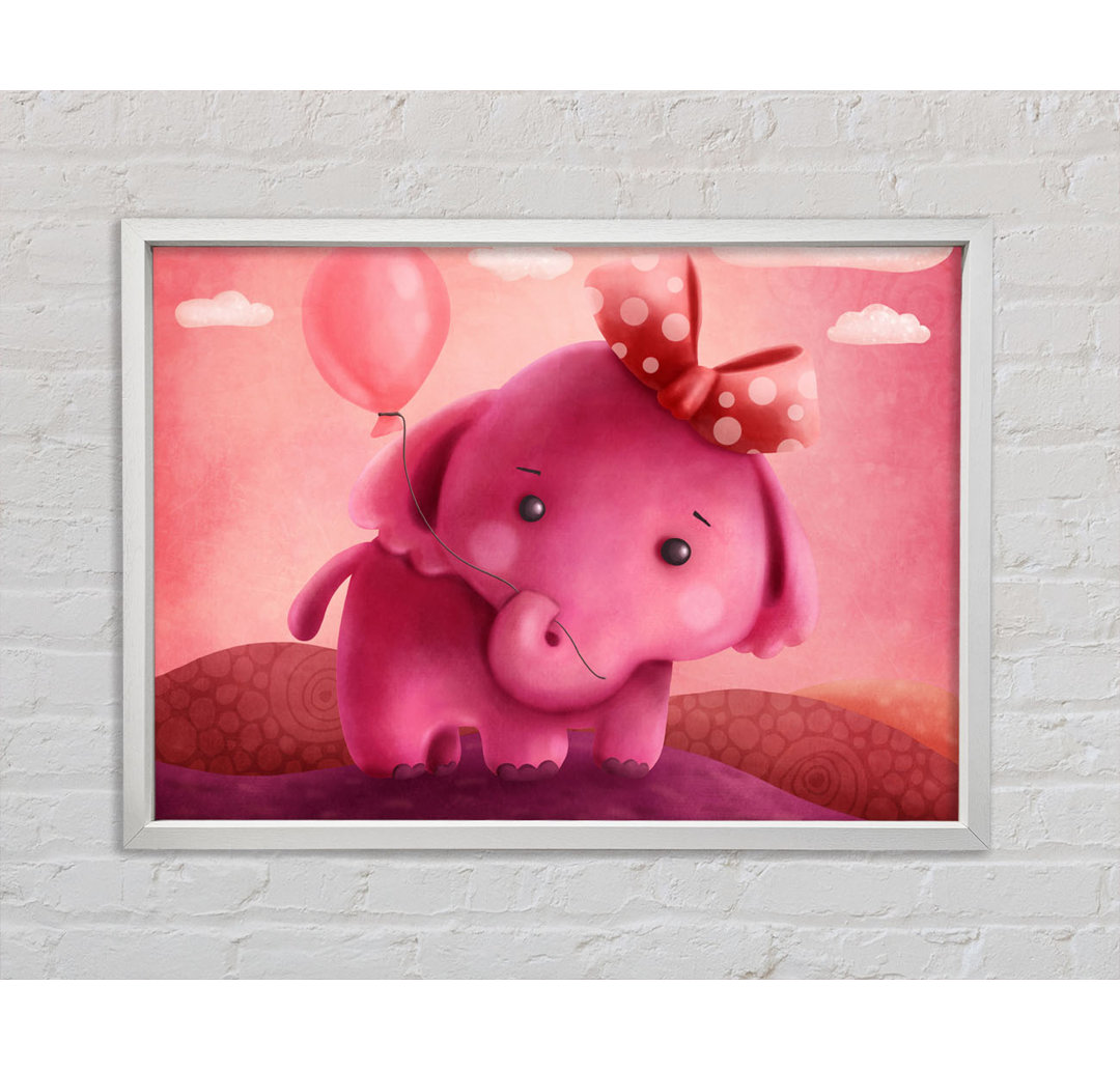 Der rosa Elefant Ballon - Druck