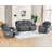 Acklen Recliner Sofa Couch, Sofa Recliner With Cup Holders, Comfy Couch With Dual Wingback Recliner And Chair For Living Room, Oversized Recliner Set-125153978-125153973