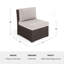 Canapé modulaire d'extérieur en rotin Martha Stewart Bedford-109713906-109713907