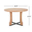 Table de salle à manger compacte en bois massif de style campagnard idéal pour les cuisines et les appartements