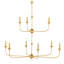 Nottaway 9 - Light Wrought Iron Chandelier