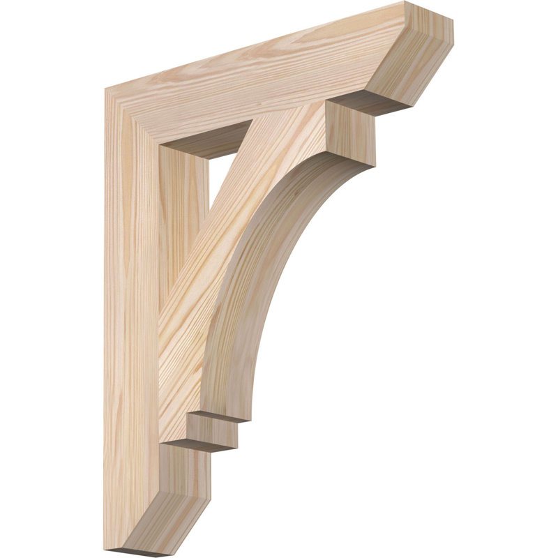BKTIMP06 Support en bois rustique à lattes impériales, Douglas (lisse), H 22 po x l 3,5 po x P 18 po