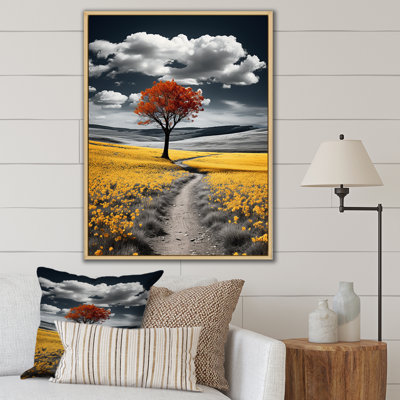" Road In The Yellow Wilderness "