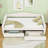 Twin XL Linen Upholstered Daybed with LED Lighting and Dual Storage Drawers-783720430