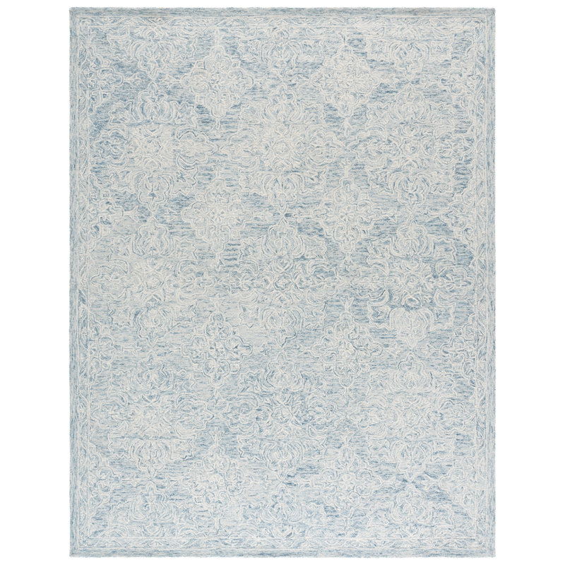 Martha Stewart 3859 Hand Tufted 85% Wool; 15% Cotton Damask Rug, 8'-0" X 10'-0" Rectangle