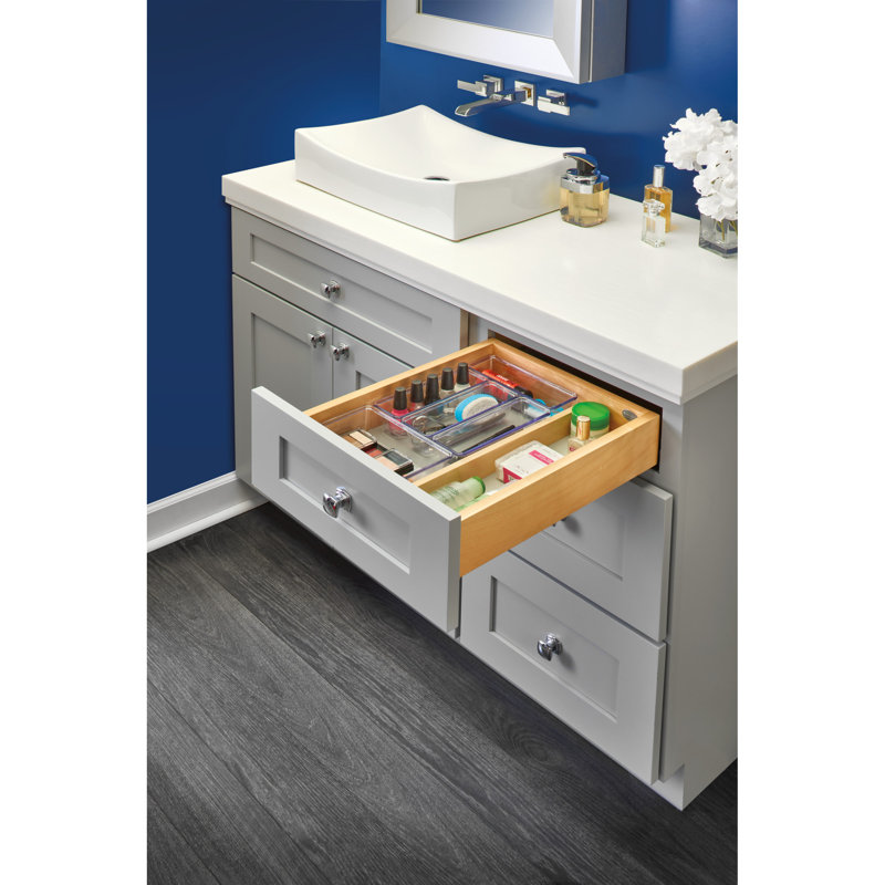Système de tiroir de meuble-lavabo en bois Rev-A-Shelf, H 4,31 po x l 12 po x P 18,69 po