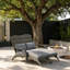 Chaise d'extérieur à haut dossier Mixed Grey