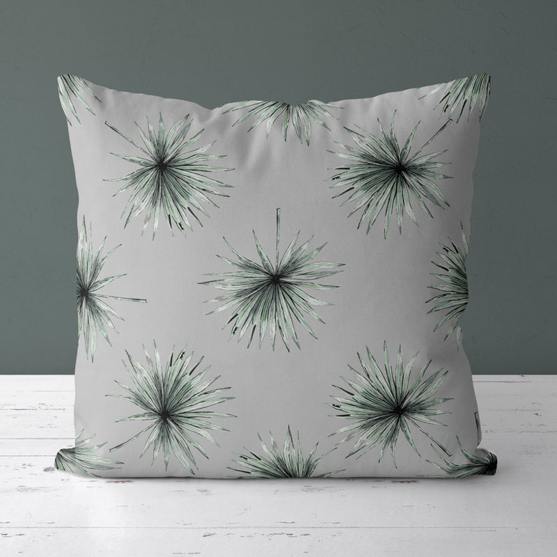 Housse de coussin carrée Venessa/insert, Gris