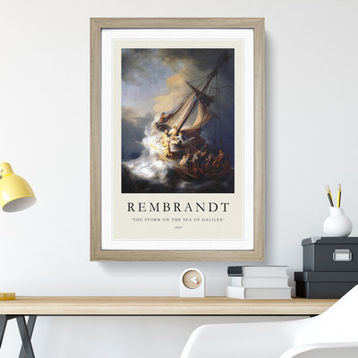 Christ in the Storm of Galilee by Rembrandt Van Rijn - Picture Frame Art Prints