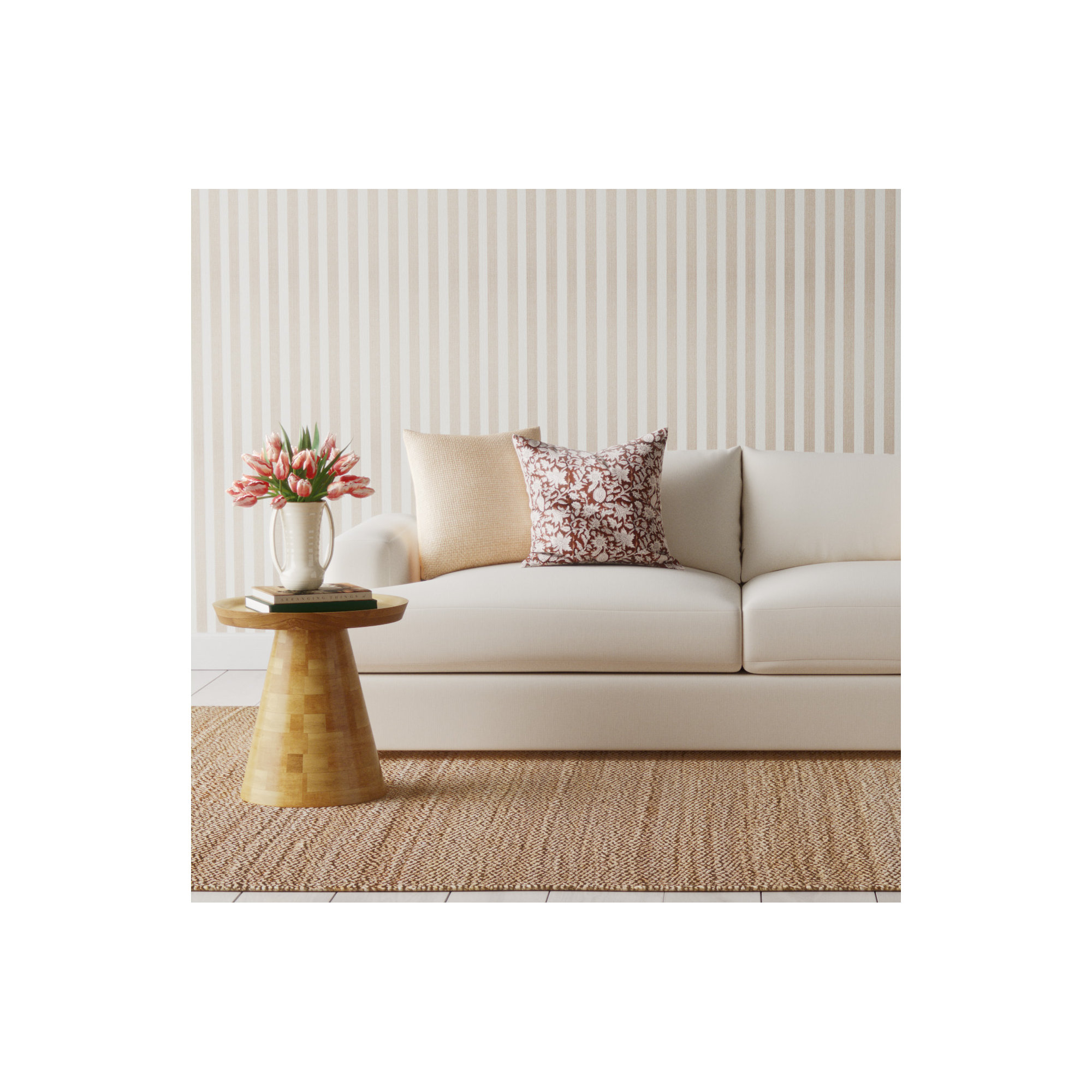 Wilford Kniff Edge Cotton Indoor/Outdoor Pillow Cover, 22" x 22"