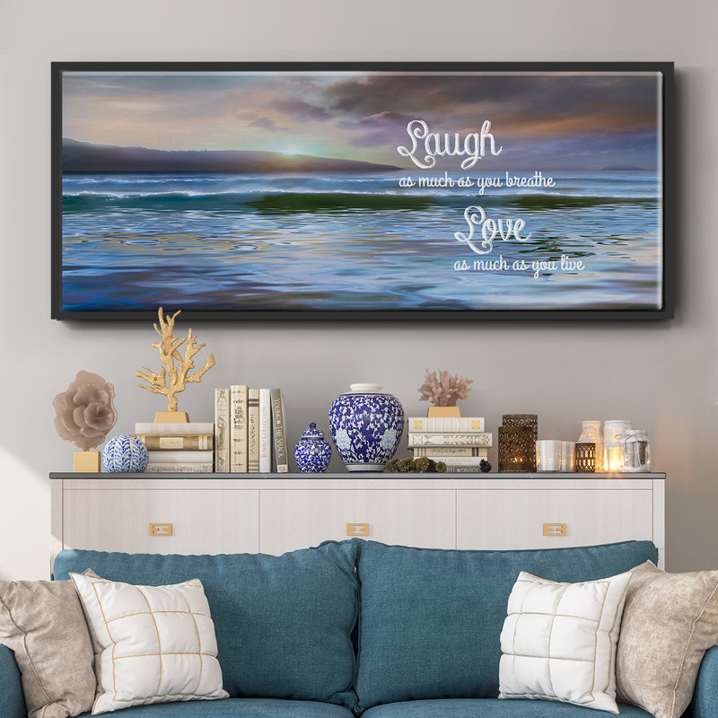 Laugh As Much- Framed Canvas