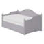 Twin Size Wood Daybed, Extendable Frame, Storage Drawers, Guest or Living Room, Light Grey