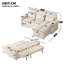 3 Seater Chenille Sofa Bed-23751045