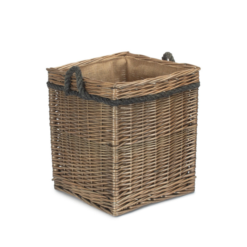Bay Isle Home Watton Wicker Decorative Basket, 35cm H x 30cm W x 30cm D
