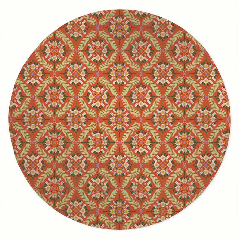 Eden Outdoor Rug, Round 5'