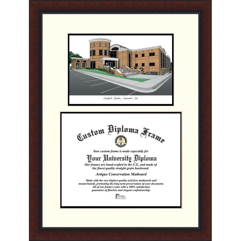 Cadre de diplôme de kennesaw state owls legacy NCAA