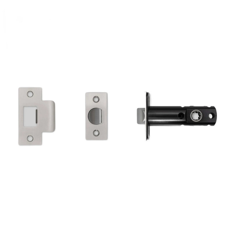 Loquet tubulaire / poignée de porte / intimité, Bronze fumé / noir, H 2,75 po x l 1 po x P 2,75 po