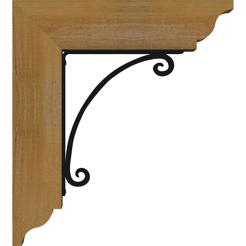 Support de fer traditionnel 4 po Legacy, H 14 po x P 11 1/2 po, Cèdre rouge de l'Ouest l 4 po x T 2 po (sciage br