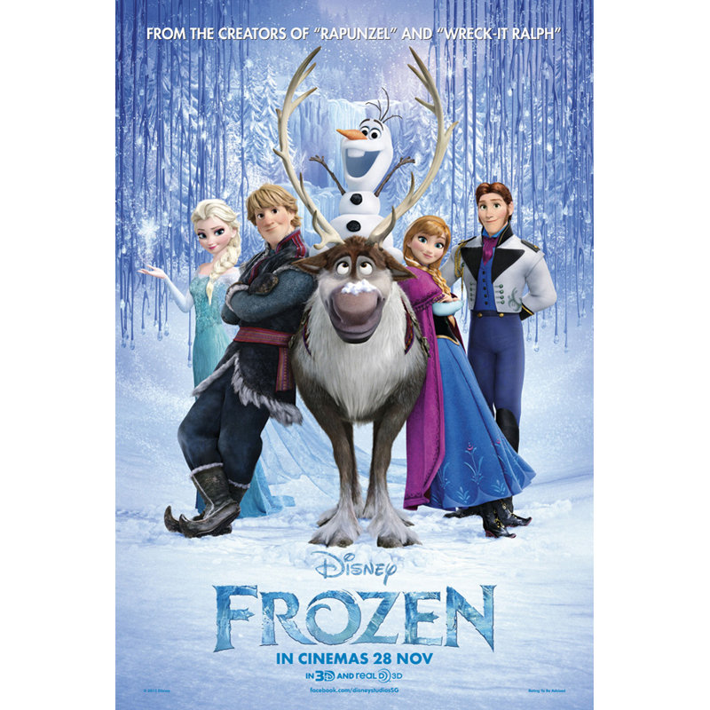 La Reine des Neiges, H 24 po x l 16 po