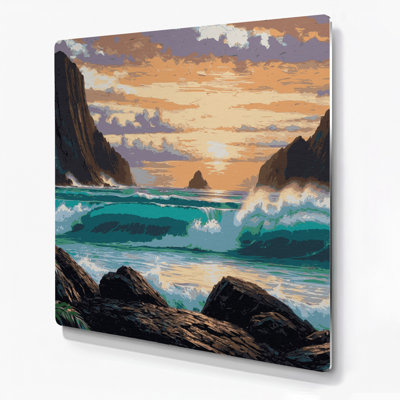 Art mural noir Hawaiian Rock Formations