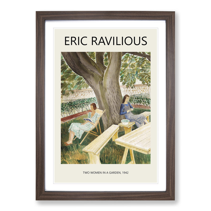 Resting by Eric Ravilious - Picture Frame Graphic Art, 65cm H x 48cm W x 2cm D