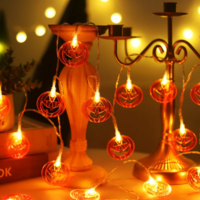Guirlande d'Halloween décoration guirlande effrayante 6,5 pi 10 lumières