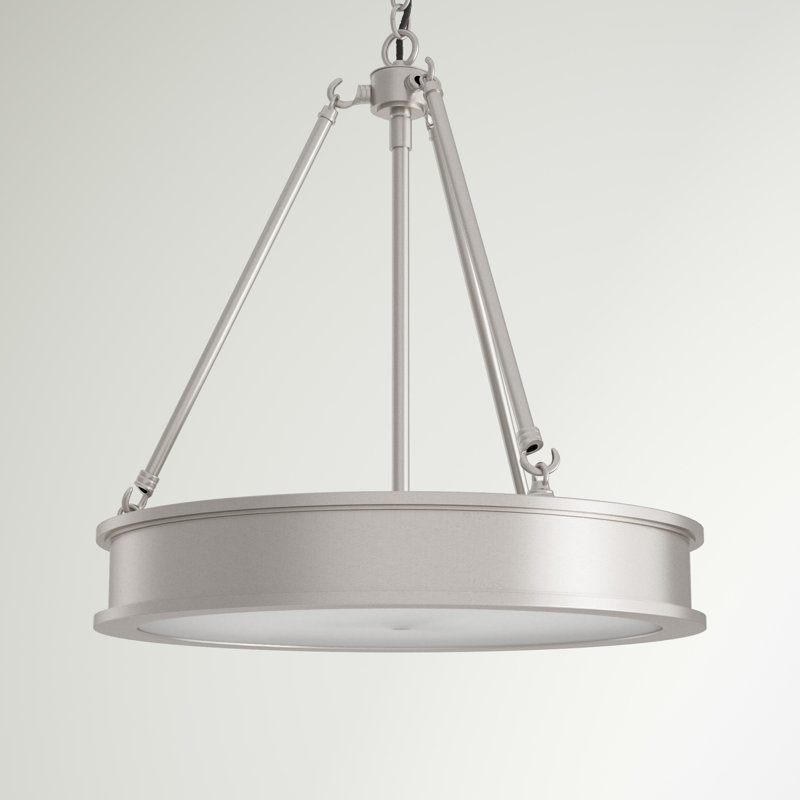 Everlee 3-Light Chandelier, Brushed Nickel