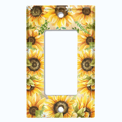 Patterned 1 - Gang Toggle Light Switch Standard Wall Plate
